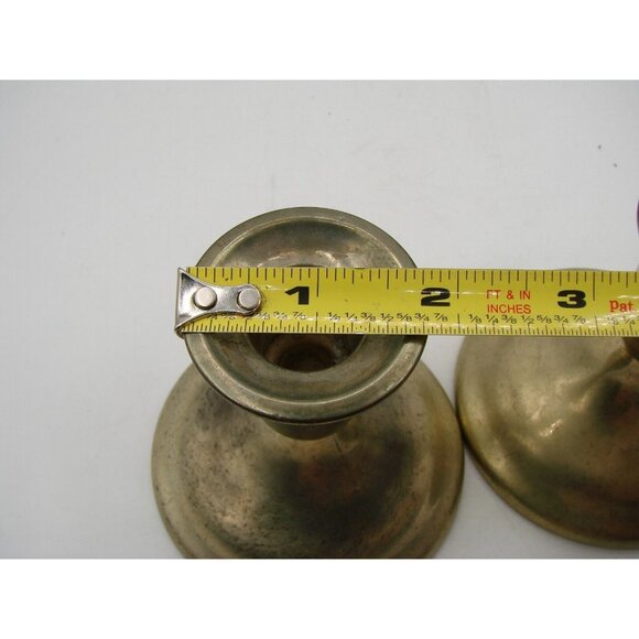 International Silver Co Candlestick Holders Lot 2 Shorties 4" Home Decor Vintage - Picture 9 of 12
